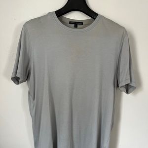Robert Barakett The Barakett Tee Short Sleeve Pima Cotton gray/blue Shirt Medium